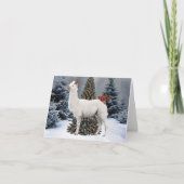 Carte à notes "Christmas Llama" (Devant)