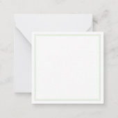 CARTE À NOTES PLATE CARRÉE 2,5" GREEN CELTIC KNOT (Dos)