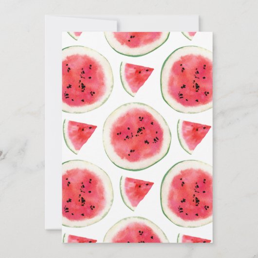Carte à notes plats de pastèque (Dos)