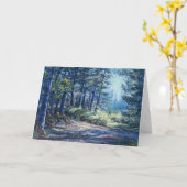 Carte à notes vierges "Lumière du soir sur la pist (Fleur jaune)