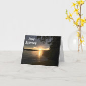 CARTE "À NOTRE ANNIVERSAIRE" (Fleur jaune)