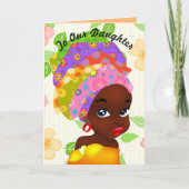 Carte À notre fille Anniversaire des Filles Africaines (Devant)