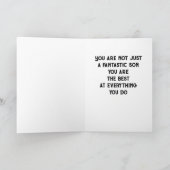 CARTE À NOTRE FILS POUR VOTRE ANNIVERSAIRE ! (Intérieur)