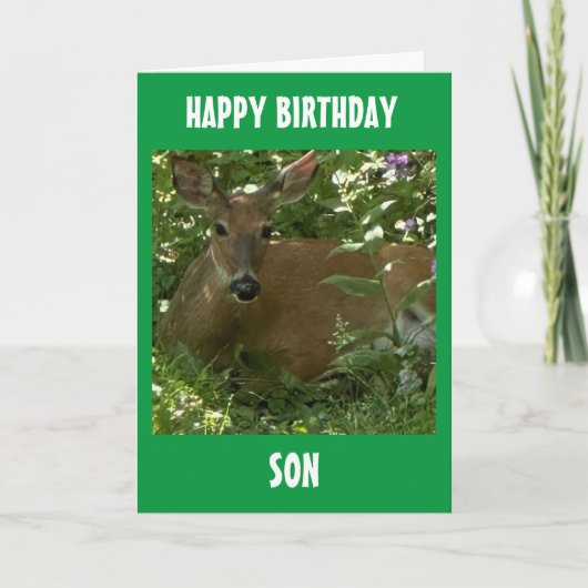 CARTE À NOTRE FILS POUR VOTRE ANNIVERSAIRE ! (Devant)