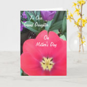 Carte À notre grande fille (Fleur jaune)