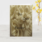 Carte À notre pasteur (Fleur jaune)
