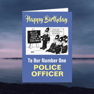 Carte À Notre Premier Officier De Police Joyeux Annivers