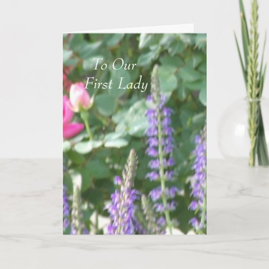 Carte À notre première dame (Devant)