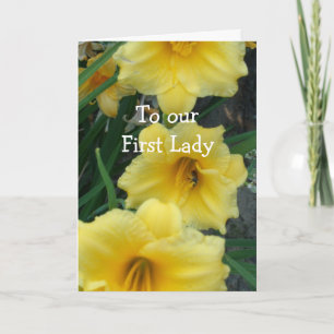 Carte À notre première Madame