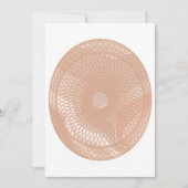 Carte à oeufs Mandala en dentelle rose (Devant)