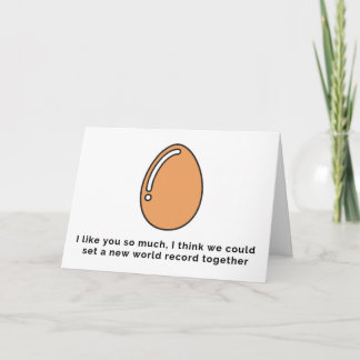 Carte à oeufs "Set a new world record"