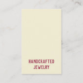 Carte à oreille avec le visage de la femme (Dos)