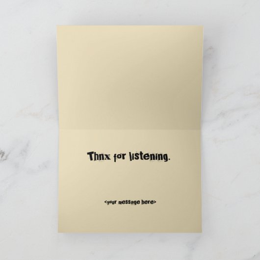 Carte à oreilles longues de Jerboa de bande (Intérieur)