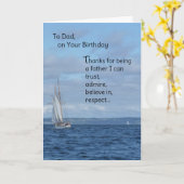 Carte À Papa, Pour Ton Anniversaire (Fleur jaune)