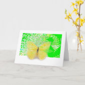 Carte à papillon des ailes (Fleur jaune)