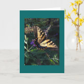 Carte à papillon Swallowtail (Fleur jaune)