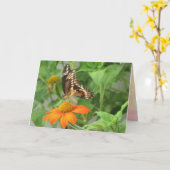 Carte à papillon Swallowtail géant (Fleur jaune)