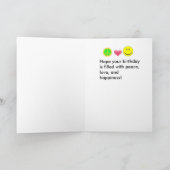 Carte A Peaceful Birthday (Intérieur)