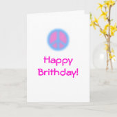 Carte A Peaceful Birthday (Fleur jaune)