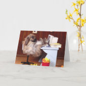 Carte À peine Workin (Fleur jaune)