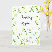 Carte à penser à toi (Fleur jaune)