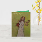 Carte À penser à vous (Fleur jaune)