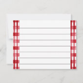 Carte A Pinch of Love, A Dash of Home Recipe Card (Dos)