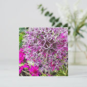 Carte à plat Allium & Fleurs d'été (Debout devant)