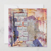 Carte à plat Âme unique d'amitié (Devant)