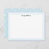 Carte à plat | bleu (Devant / Derrière)