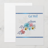 Carte à plat Bon rétablissement (Devant / Derrière)