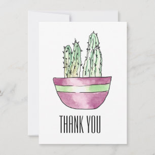 Carte à plat Cactus en Merci moderne