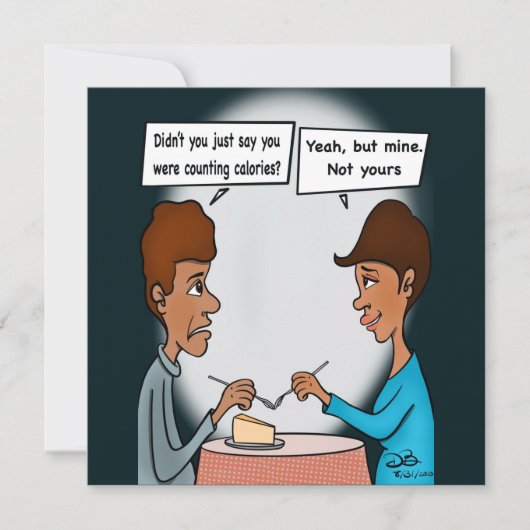 Carte à plat Calories (Devant)