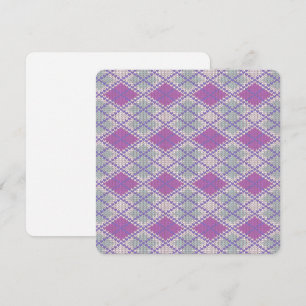 Carte à plat Carré LILAC KNIT JACQUARD 5,25 pouces