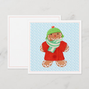 Carte à plat Carré WOOLIE GINGERBREAD 5,25 pouces