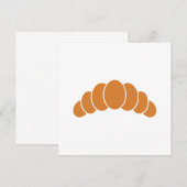 Carte à plat Croissant (Devant / Derrière)