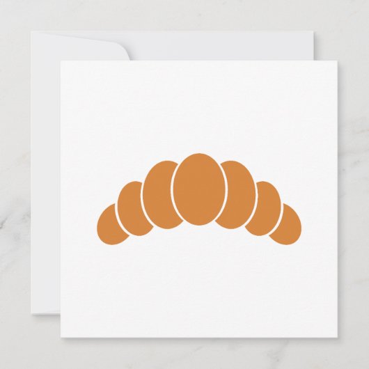 Carte à plat Croissant (Devant)