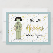 Carte à plat de l'infirmière Merci (Devant)