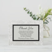 Carte à plat de Merci de Sympathie classique de 4, (Debout devant)