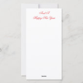 Carte à plat de Noël avec petite fille (Dos)