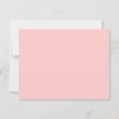 Carte à plat Glittery Rose et Silver Merci (Dos)