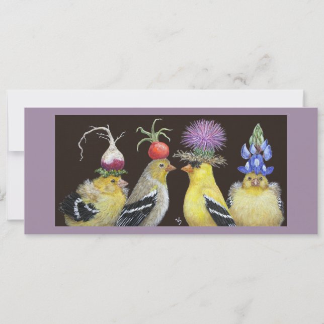 carte à plat goldfinch (Devant)
