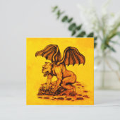 Carte à plat Golem Gargoyle (Debout devant)