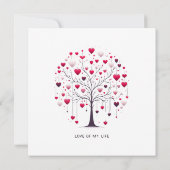 Carte à plat Heureuse Sainte-Valentin (Dos)