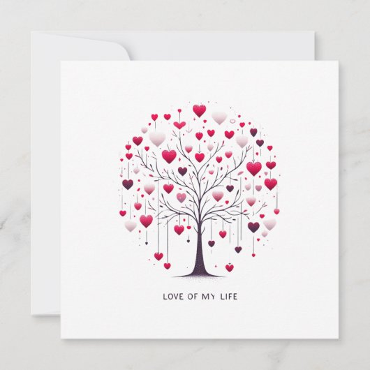 Carte à plat Heureuse Sainte-Valentin (Dos)