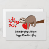 Carte à plat Heureuse Sainte-Valentin (Devant / Derrière)