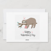 Carte à plat Heureuse Sainte-Valentin (Dos)