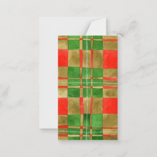 Carte à plat MAC GREGOR TARTAN 3,5x2 / Verticale (Devant)