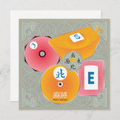 Carte à plat Mah Jongg Bettors (Devant / Derrière)