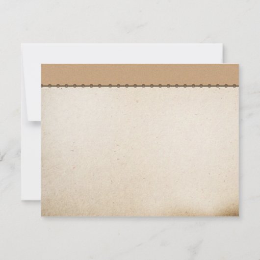 carte à plat mariage (Dos)